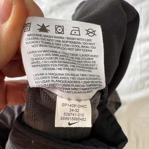 Nike Golf Tour Performance Dri-Fit Plaid Pants Gray Mens 34x32 Preppy Outdoors - Picture 9 of 15